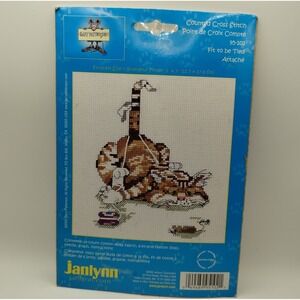 Janlynn Gary Patterson Fit to be Tied Cat Counted Cross Stitch Kit 95-102 5x7